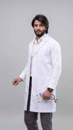 Medical lab coats and overalls